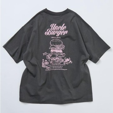 FREAK'S STORE 寬鬆廓形 背部印花 圓領 Uncle Burger T恤