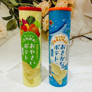 日本 bourbon 北日本 鹽風味 洋芋片 馬鈴薯片 小魚鹽風味/野菜鹽風味 兩款供選