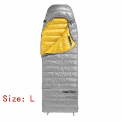 シュラフ Naturehike CW400 冬暖かい寝袋封筒型ホワイトグースダウン寝袋 NH18C400-D(Lサイズ) | LINEショッピング
