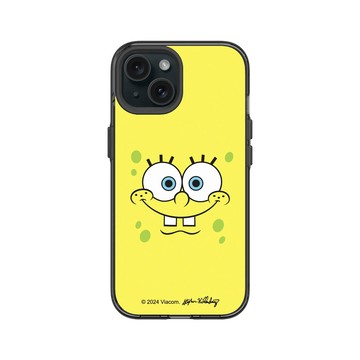 iPhone 15 Clear 酷墨灰 - 海綿寶寶 SpongeBob - 海綿寶寶