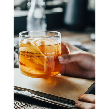 北歐創意玻璃杯子透明加厚早餐杯飲料杯檸檬水杯下午茶玻璃杯子