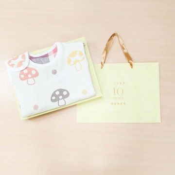 【安琪兒婦嬰百貨】日本 Hoppetta 六層紗蘑菇防踢背心嬰童款(禮盒組)