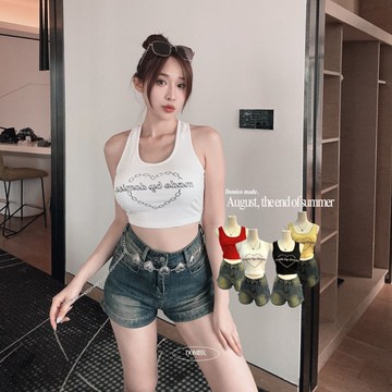 【DOMISS自訂】鍊愛練愛背心 鎖住視線美背 背心-4色(現貨) 運動背心