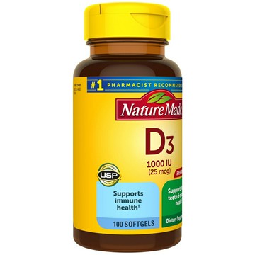 美國代購！原裝正品Nature Made Vitamin D3維他命25mcg1000IU 100粒
