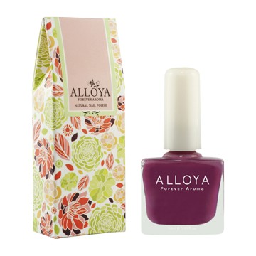 【英國ALLOYA愛若雅】香檳葡萄紫034 無毒水性指甲油 可撕可剝持久孕婦兒童可用