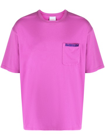BLUEMARBLE - logo-print short-sleeve T-shirt - men - Organic Cotton - L - Purple