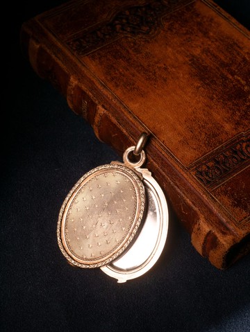 1900s 法國 新藝術時期 蒼穹化妝鏡吊墜