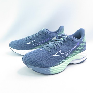 Mizuno J1GD240371 WAVE RIDER 28 女款 慢跑鞋 藍灰【iSport愛運動】