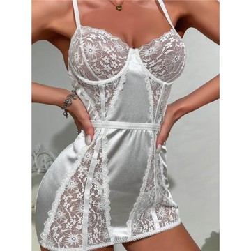 Fun lingerie sexy women suspenders lace and lace pajamas睡裙