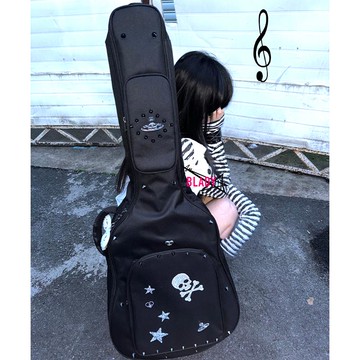 {可打統編 保固一年}【朋克教母】吉他包包個性土星電吉他貝斯41寸木吉他包加厚琴包