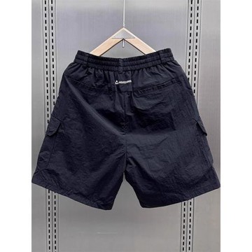 戶外工裝短褲男士夏季薄款冰絲涼感速干寬松直筒中褲子美式五分褲