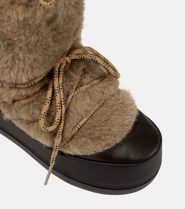 Max Mara Teddy shearling ankle boots
