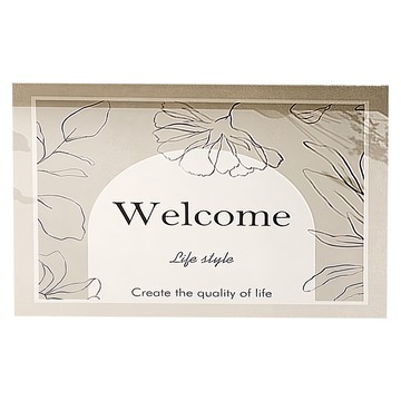 iSFun 洗衣機配件 防曬防塵吸水珪藻土纖維軟橡膠墊  60 x 60cm  1個  花紋米 淺卡其色