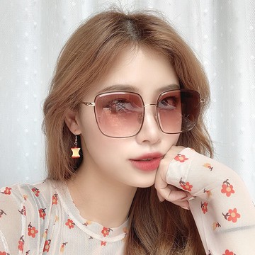 大方框金屬切邊太陽眼鏡 71303