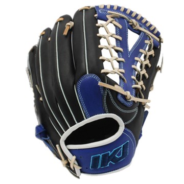 IKJ 外野手套 右投用 GR BP-8(BK/PN)25  32.39cm  黑色 + 海軍藍  1個