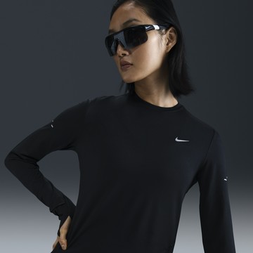 WMNS NIKE AS SWIFT DF UV LS CRW BLACK