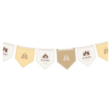 KZM OUTDOOR 比瓦風格五角旗  K21T3Z15  1個