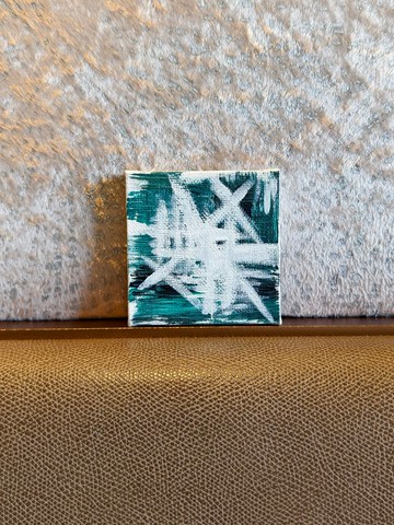 迷你掛畫/壓克力水彩畫/無框畫/抽象畫/刷痕畫