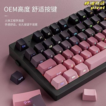 【磁軸專屬】機械鍵盤鍵帽 側刻鍵帽 漸變鍵帽 PBT鍵帽 透光鍵帽 注塑工藝 通用高度 適用Wooting磁軸鍵盤 電競遊戲必備