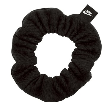 【Nike耐吉】CLUB FLEECE GATHERED黑色髮圈時尚百搭髮帶大腸圈髮飾(N1009099091OS)單車壘球跑步田徑重訓瑜珈適用運動穿搭 女朋友生日禮物 女生禮物 送禮推薦 情人節禮物