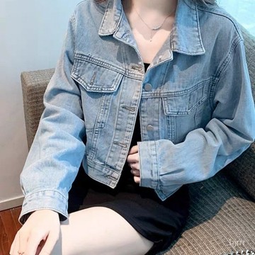 牛仔小香風外套女士春秋冬季2025新款短款洋氣獨特別緻爆款百搭 牛仔外套 夾克外套 外套女 寬鬆外套 牛仔上衣 秋冬外套