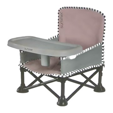 Summer Infant 攜帶式折疊餐椅  展開(39 x 35 x 37cm)/收納(17 x 12.5 x 37.5cm)  粉色