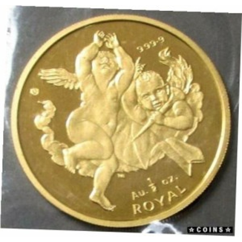 ROYAL アンティークコイン GOLD GIBRALTAR OZ CHERUBS SEALED MINT