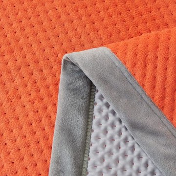 2025新款牛奶絨榻榻米床蓋三件套秋冬加厚炕墊珊瑚絨床單橙色蓋毯