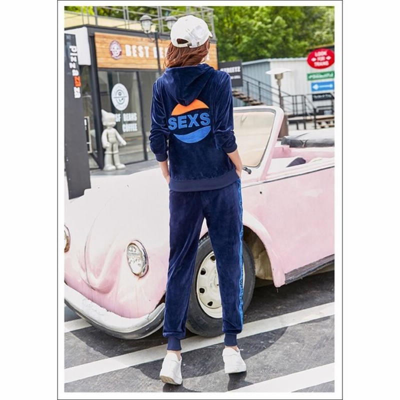 suw wear ベロア　セットアップ Shoowtime ベロア 上下セット パーカー HIPHOPダンスウェア 男女