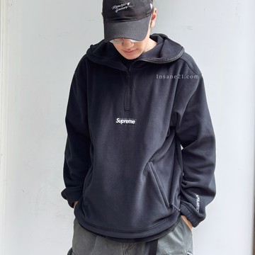 SUPREME 半開 拉鍊 衛衣 冬季服飾 連帽衛衣 日本