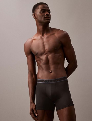 Calvin Klein 同色調標誌超細纖維四角內褲