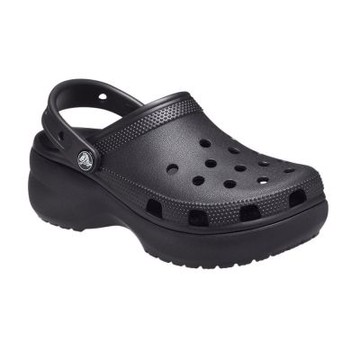 CROCS 女鞋 雲朵 涼拖鞋 厚底 經典 厚底克駱格 一體成形 緩衝 206750-001