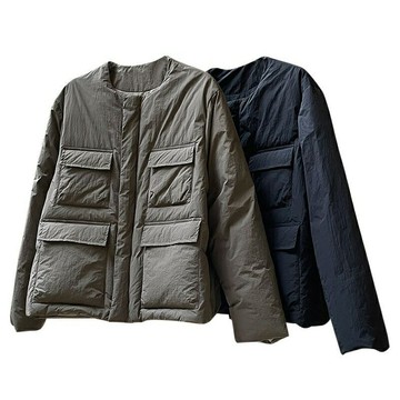 【巴黎精品】現貨+預購 真羽絨90%鴨絨羽絨外套羽絨衣夾克-保暖日系軍裝圓領寬鬆女外套2色a1ea32