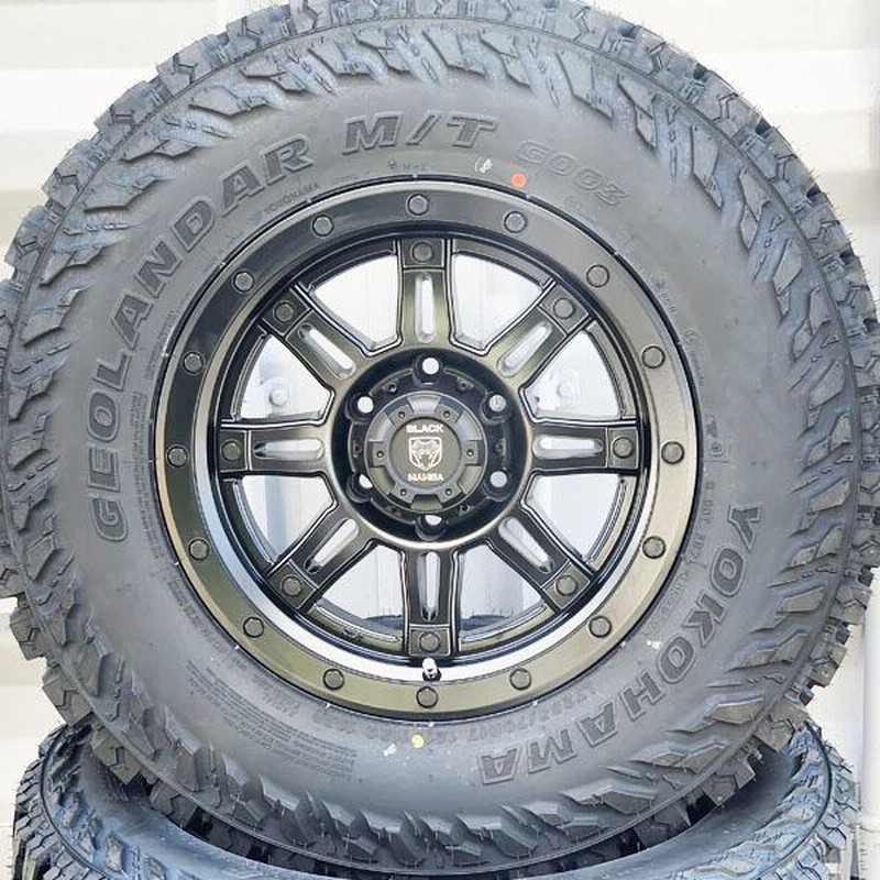 150プラド ランクル 新品 17インチ タイヤホイールセット ヨコハマ ジオランダー MT G003 ブラックマンバ 265/65R17  265/70R17 285/70R17 | LINEショッピング