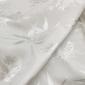 大玉竹葉提花緞麵絲滑麵料光滑柔軟舒適旂袍漢服民族服裝苗族服裝 OY7J