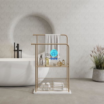 免運 公司貨  北歐浴室衛生間落地毛巾架置物架洗手間浴巾架立式簡約衣服收納架工廠現貨直銷 售後保障 全館免運 可開發票 店長推薦 5s1227