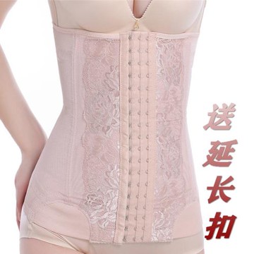 收腹帶束縛帶高腰塑身衣18排扣腰封強力收肚子產后束腰帶女士薄款