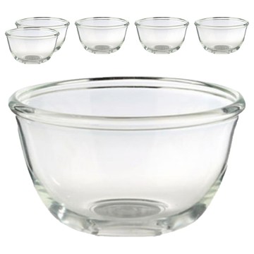 Lucky Glass 玻璃沙拉碗/醬料碗 405ml  透明  沙拉碗  6個