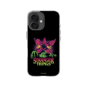 iPhone 16 Clear 透明 - Stranger Things - 霓虹魔神