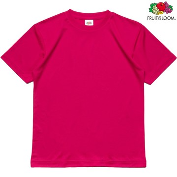 FRUIT OF THE LOOM 水果牌 DY9000 TP 吸濕排汗 4.1OZ 素T 短T (桃紅)