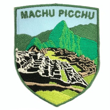 DIY刺繡徽章 祕魯 馬丘比丘 胸章 刺繡布貼 徽章 熨燙貼 臂章燙 熨燙背包貼 立體繡貼 裝飾貼 繡片貼 燙布貼 _廠商直送