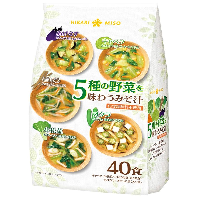 5種の野菜を味わうみそ汁 40食入