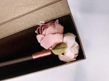 【儂】純手工纏花髮簪