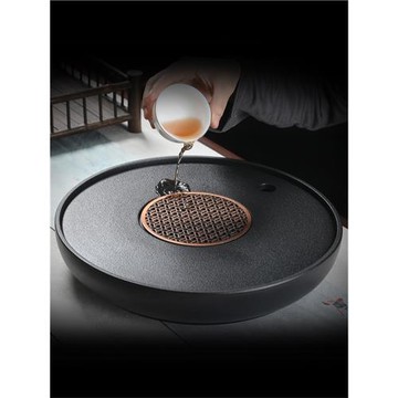 茶盤陶瓷小型家用干泡輕奢現代茶臺茶具套裝茶壺儲水辦公功夫茶海