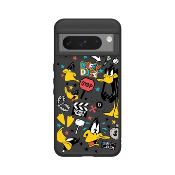 Pixel 8 Pro SolidSuit 黑 - 樂一通 Looney Tunes - 搗蛋系列-太菲鴨