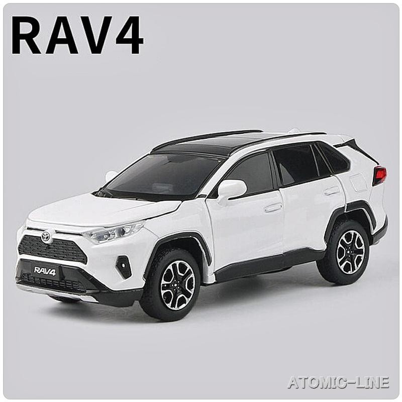 トヨタ RAV4 1/32 ミニカー 全3色 ライト点灯 エンジンサウンド 合金