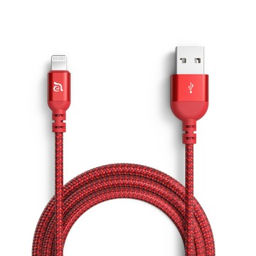 ADAM PeAk III 120B USB-A 對 Lightning 連接線 120 cm 紅