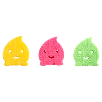 aisen 海綿刷組 水滴造型 手握舒適 黏貼式  3件  1組