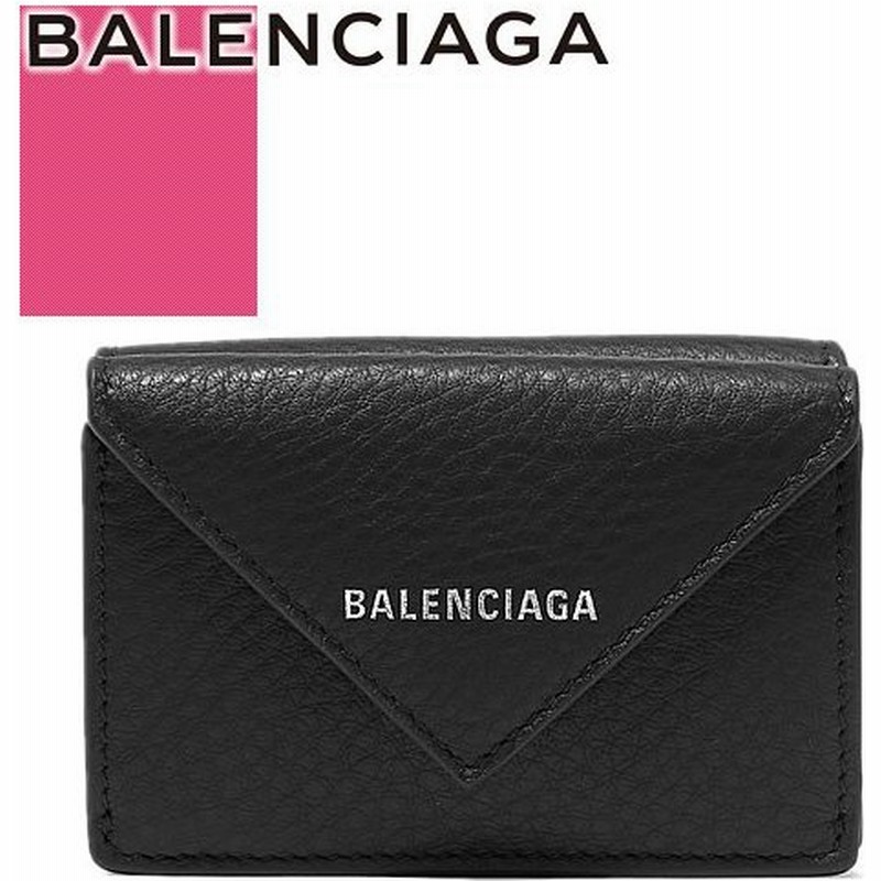 バレンシアガ Balenciaga 財布 三つ折り財布 コンパクト財布 ペーパー ミニ ウォレット レディース ブランド 小さめ 本革 レザー 黒 ブラック 通販 Lineポイント最大0 5 Get Lineショッピング