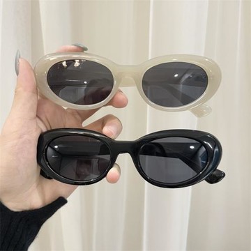 GM墨鏡女潮個性時尚辣妹網紅同款LE防紫外線遮陽米黃色近視太陽鏡